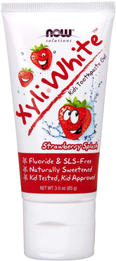 Xyliwhite ™ fraise splash dentifrice gel dentifrice pour enfants 85 g NOW FOODS